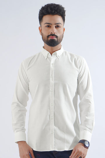 Plain White Casual Shirt