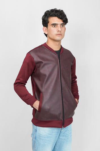 Leather Jack - Maroon