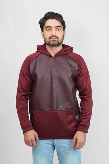 Leather Hood - Maroon