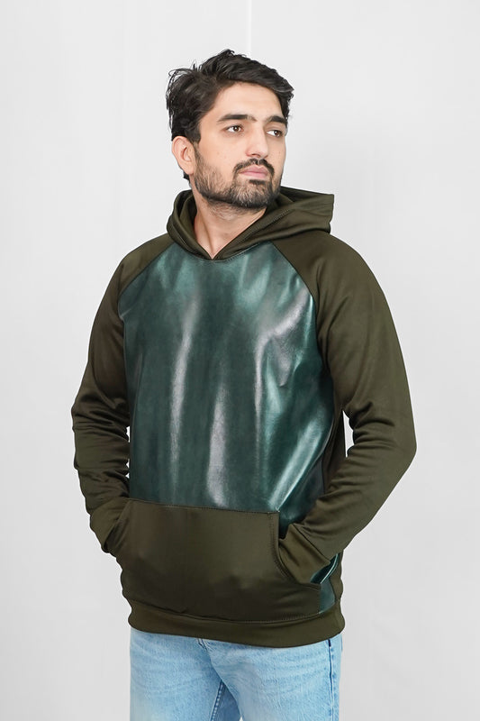 Leather Hood - Green