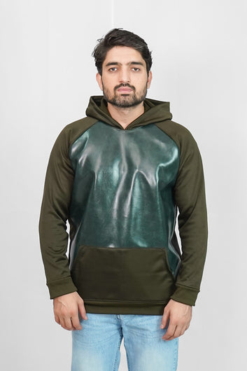 Leather Hood - Green