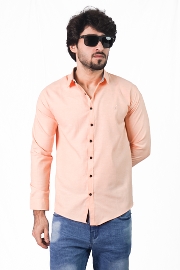 Classic Peach Casual Shirt